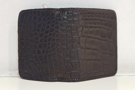 GUIDI CROCODILE LEATHER SMALL WALLET(C8)BLK GUIDI CROCODILE LEATHER SMALL WALLET(C8)BLK