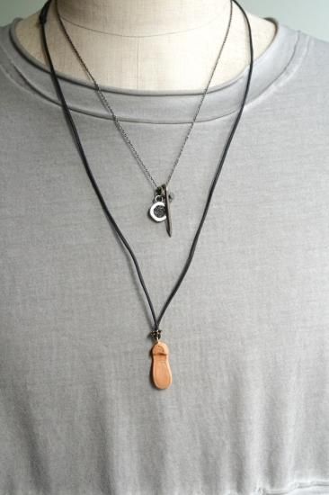 GUIDI LEATHER SOLE NECKLACE(G-CL10)