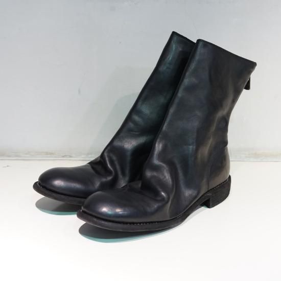 GUIDI HORSE FULL GRAIN BACK ZIP MID BOOT SOLE LEATHER(988) GUIDI HORSE FULL GRAIN BACK ZIP MID BOOT SOLE LEATHER(988)