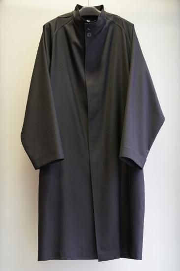 Ground Y ウールポリエステルギャバ スタンドカラー シングルコート(GJ