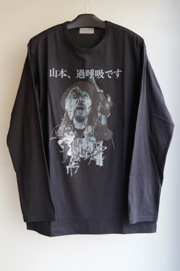 YOHJI YAMAMOTO HOMME コットン天竺 過呼吸プリント長袖(HS-T69-995) YOHJI YAMAMOTO HOMME コットン天竺 過呼吸プリント長袖(HS-T69-995)