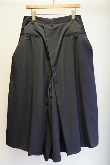 YOHJI YAMAMOTO HOMME シワギャバ 定番ハカマパンツⅡ(HO-P10-100)