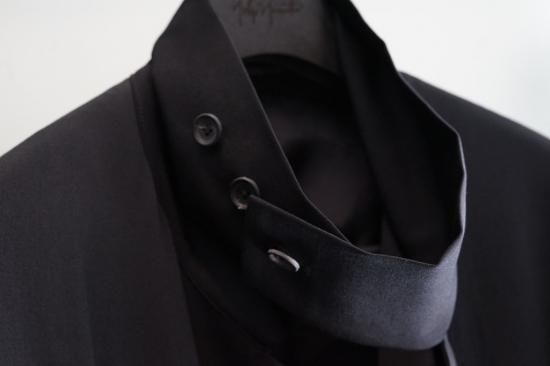 YOHJI YAMAMOTO HOMME シワギャバ テロテロコート(HO-C09-100) YOHJI YAMAMOTO HOMME シワギャバ テロテロコート(HO-C09-100)