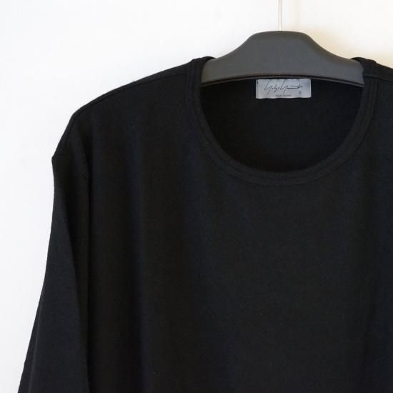 YOHJI YAMAMOTO HOMME スーパー120ウールエアー天竺 丸首長袖(HO