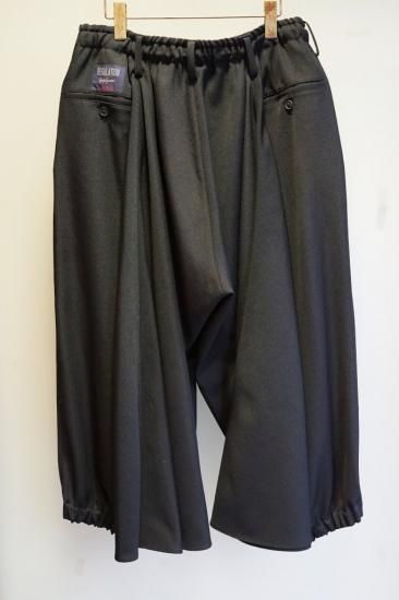 YOHJI YAMAMOTO HOMME アーミーギャバ カラスパンツ(HO-P04-141) YOHJI YAMAMOTO HOMME アーミーギャバ カラスパンツ(HO-P04-141)