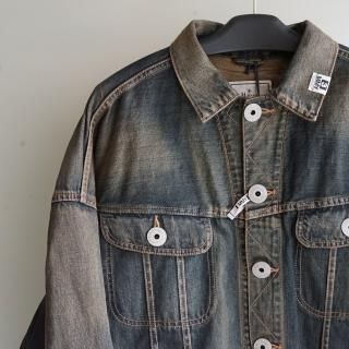 Maison MIHARA YASUHIRO BOTH FRONTS DENIM JACKET(A14BL021)