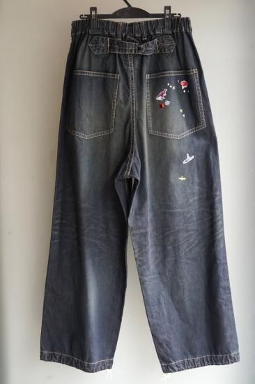 Maison MIHARA YASUHIRO BAKER JEANS w STICKER DENIM PANTS Maison MIHARA YASUHIRO BAKER JEANS w STICKER DENIM PANTS