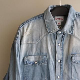 KAMIYA DENIM WESTERN SHIRT(G14SH041)IND