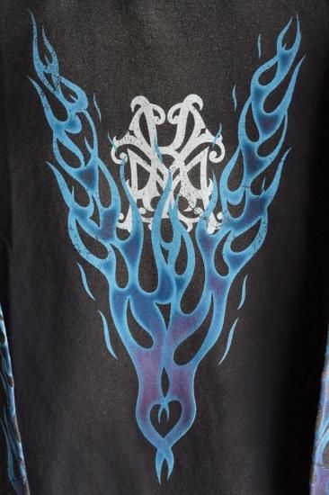 KAMIYA  FIRE Printed Breached L/S ロンT KAMIYA ROPE Breached H/S Tee (BLACK) -FASCINATE