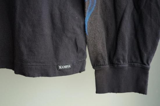 KAMIYA  FIRE Printed Breached L/S ロンT KAMIYA ROPE Breached H/S Tee (BLACK) -FASCINATE