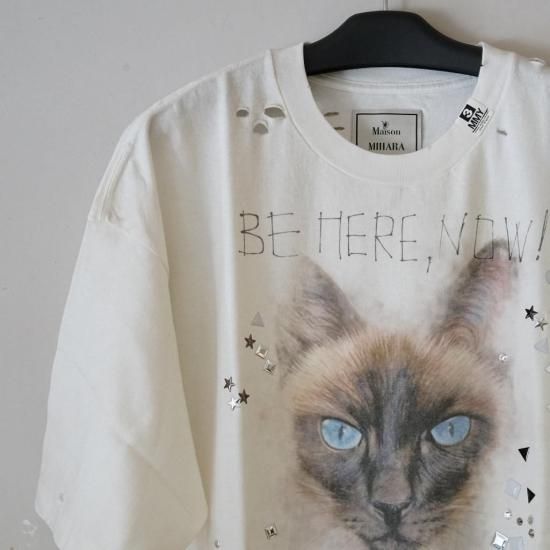 Maison MIHARA YASUHIRO EMBELLISHED DISTRESSED TEE(J15TS752)