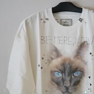 Maison MIHARA YASUHIRO EMBELLISHED DISTRESSED TEE(J15TS752)WHT