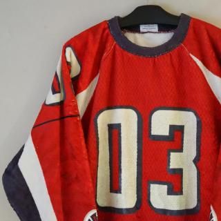 TALKING ABOUT THE ABSTRACTION GAME SHIRTS PRINT FUR RAGLAN(2526AW-CT-004)RED