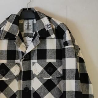 Maison MIHARA YASUHIRO AMATEUR SEWN CHECK SHIRT(A15SH086)WHT