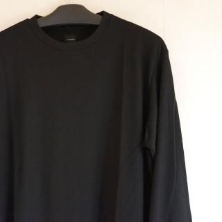 MAYKAM WOOL JERSEY L/S TEE(2502-103)BLK