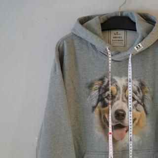 Maison MIHARA YASUHIRO DOG PRINTED HOODIE(J15HD741)GRY
