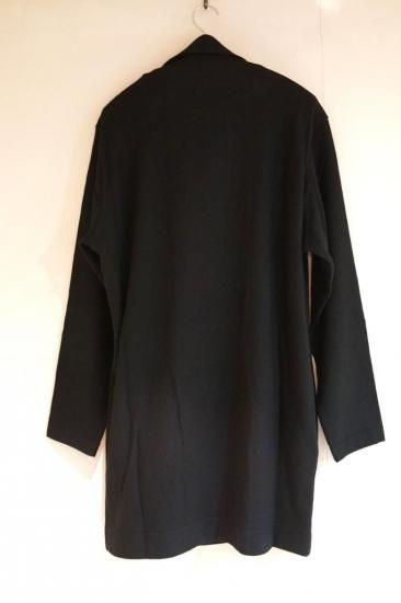 Yohji Yamamoto POUR HOMME ロングコート YOHJI YAMAMOTO HOMME 混紡ウール天竺 ハイネック ロングコート