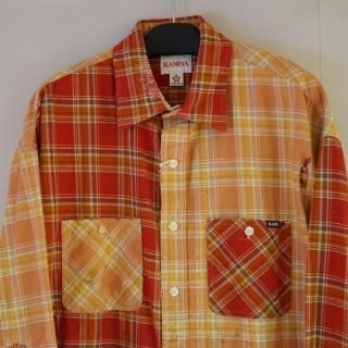 KAMIYA Repaired Crzy Check Shirt(G15SH057)RED