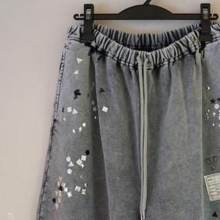 Maison MIHARA YASUHIRO Embellish Bleach Pants(A15PT563)GRY