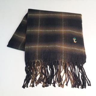 Maison MIHARA YASUHIRO OMBRE CHECK SCARF(A15AC091)BLK