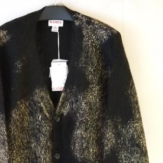 KAMIYA Distressed Mohair Cardigan(G15CD063)BLK