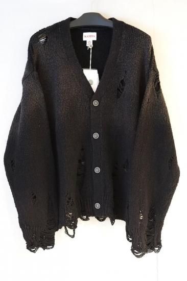 KAMIYA Sun-Faded Cardigan(G15CD064)BLK