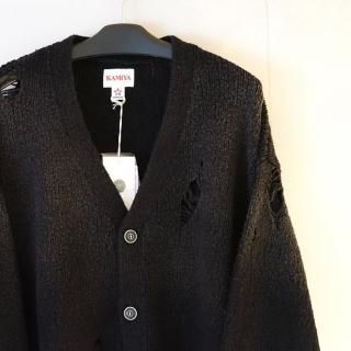 KAMIYA Sun-Faded Cardigan(G15CD064)BLK