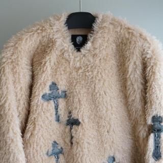 TALKING ABOUT THE ABSTRACTION CROSS P/W POODLE FURA P/O(2526AW-CT-003)BEG