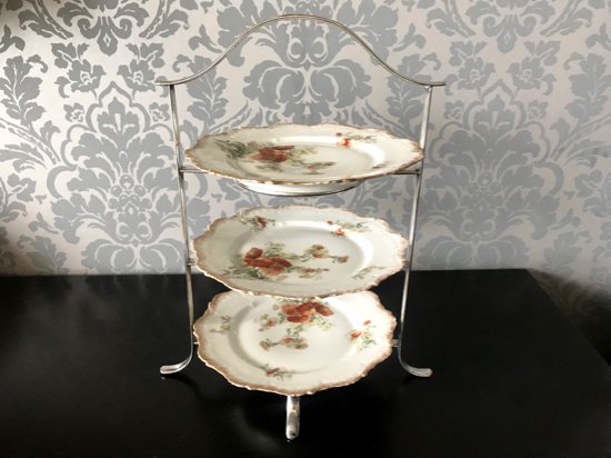 Silver Plated/Vintage 3tier cake stand（ケーキスタンド・3段 