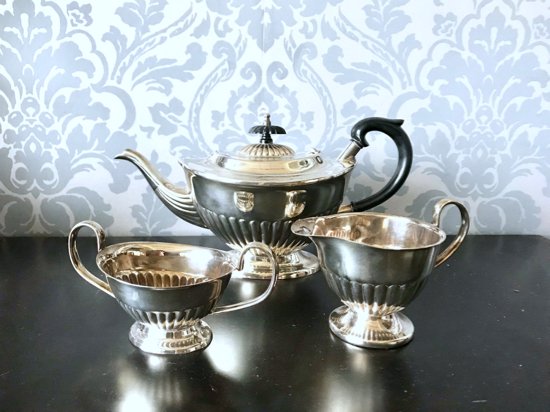 Silver Plated /E.H.Parkin/Tea Pot set （シルバープレイテッド・E.H.