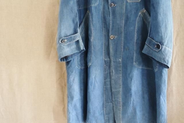 Special!! French Indigo Linen Maquignon Coat - jam-clothing Special!! French Indigo Linen Maquignon Coat - jam-clothing