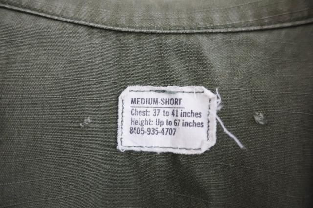 60's US Army Jungle Fatigue Jacket Medium/Short - jam-clothing