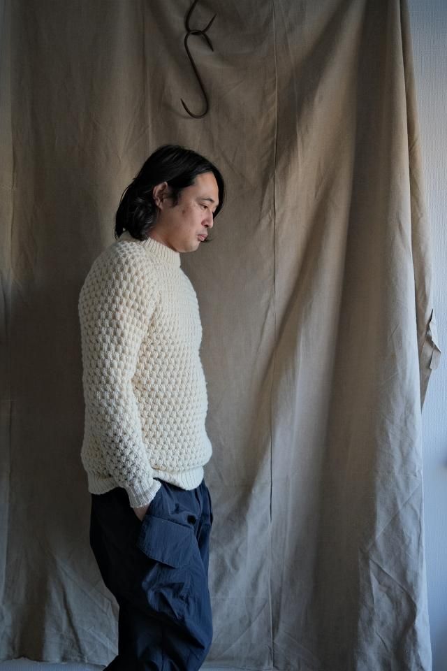 OLD Peter Storm Pop Corn Knit White - jam-clothing