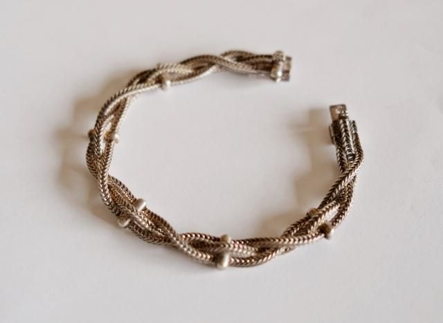 Special!! ~60's Hermes Silver Woven Bracelet - jam-clothing Special!! ~60's Hermes Silver Woven Bracelet - jam-clothing
