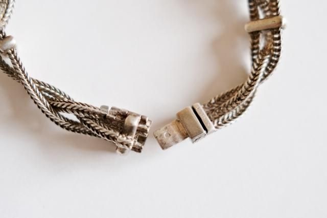 Special!! ~60's Hermes Silver Woven Bracelet - jam-clothing Special!! ~60's Hermes Silver Woven Bracelet - jam-clothing