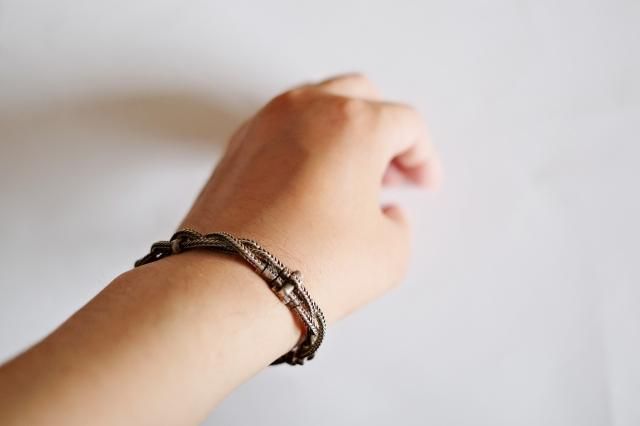Special!! ~60's Hermes Silver Woven Bracelet - jam-clothing Special!! ~60's Hermes Silver Woven Bracelet - jam-clothing