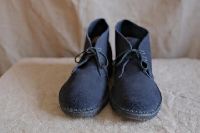 Clarks desert boot blue hotsell navy