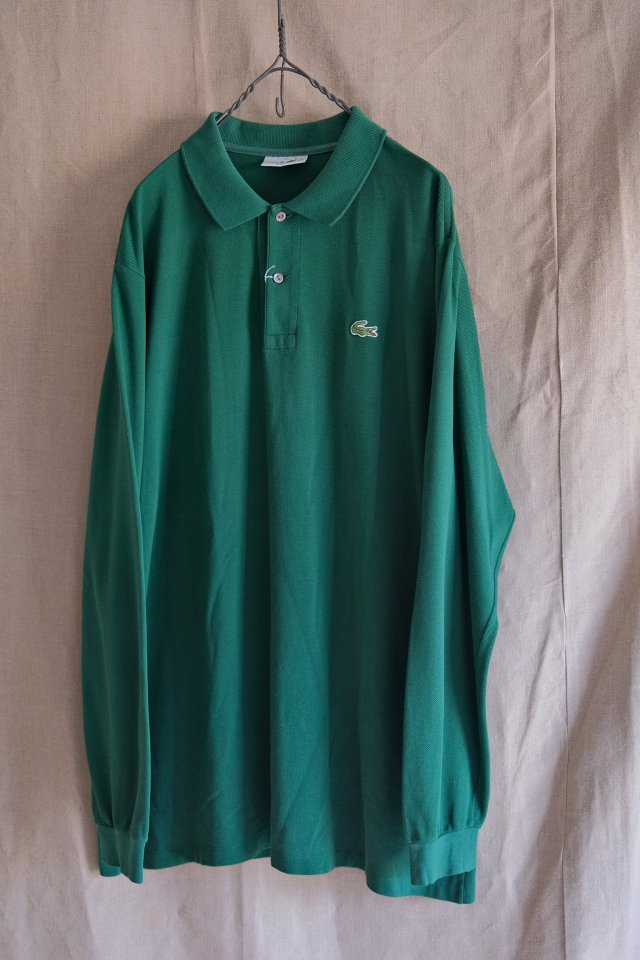 LACOSTE Long Polo Shirts Made in France グリーン 1 - jam-clothing