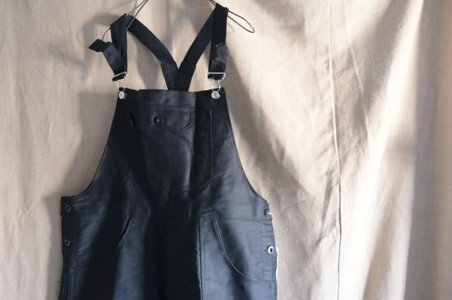 Special ~40's French Black Moleskin Overall Deadstock - jam