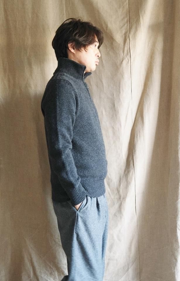 Corgi Cashmere Zip Knit Made in England size M - jam-clothing