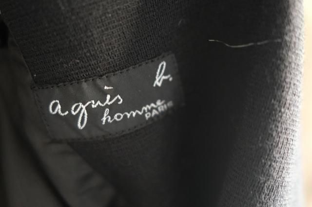 OLD agnes b Wool Riders Jacket Made in France - jam-clothing