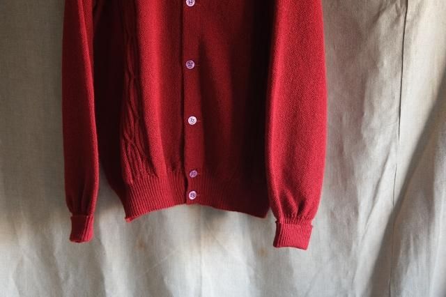 NEW OLD FANNI LEMMERMAYER カーディガン アルパカニット ワイン