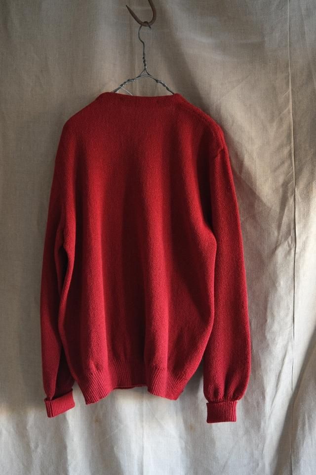 NEW OLD FANNI LEMMERMAYER カーディガン アルパカニット ワイン