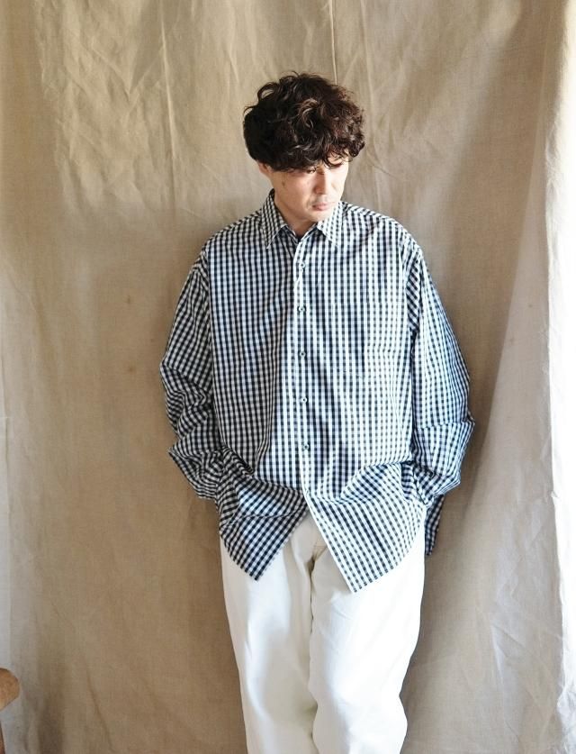 The Day 2024 NEW GINGHAM STANDARD SHIRT Black - jam-clothing