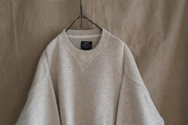 90's Willis& Cotton Knit アメリカ製 90'S Willis&Geiger LOW-GAUGE WAFFLE COTTON KNIT（ウィリス