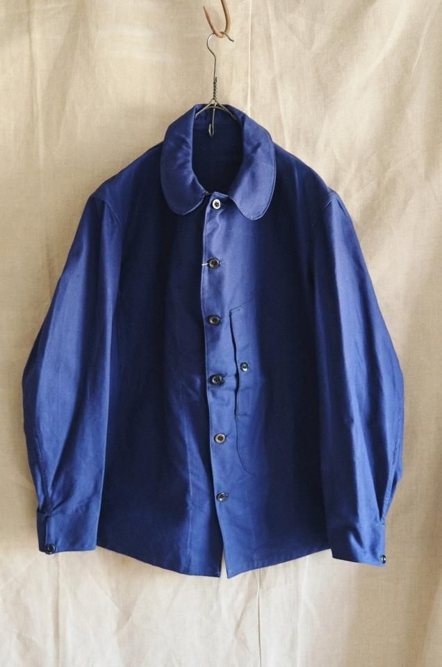 40's French Marine D-Pocket Work Jacket Deadstock - jam-clothing