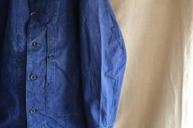 【値下げ】40's フランス デニムツイル ワークジャケット 40s-50s French Military Olive Green Work Jacket
