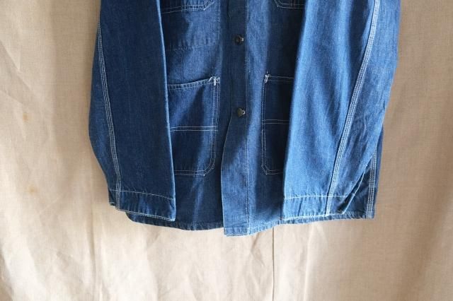 50's US Denim カバーオール 黒ラッカーボタン - jam-clothing 50's US Denim カバーオール 黒ラッカーボタン - jam-clothing
