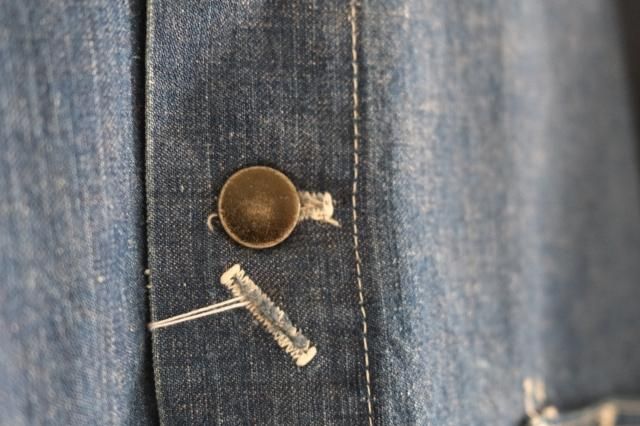 50's US Denim カバーオール 黒ラッカーボタン - jam-clothing 50's US Denim カバーオール 黒ラッカーボタン - jam-clothing