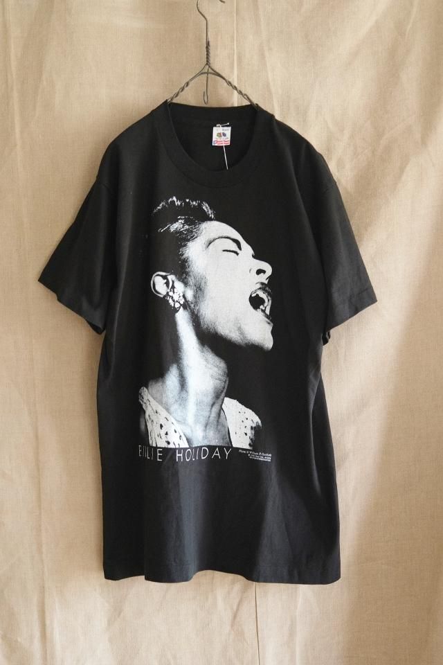 90s Billie Holiday Jazz T-Shirts Black Made in USA Size L - jam-clothing 90s Billie Holiday Jazz T-Shirts Black Made in USA Size L - jam-clothing
